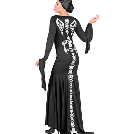 Skelet jurk voor dames lang