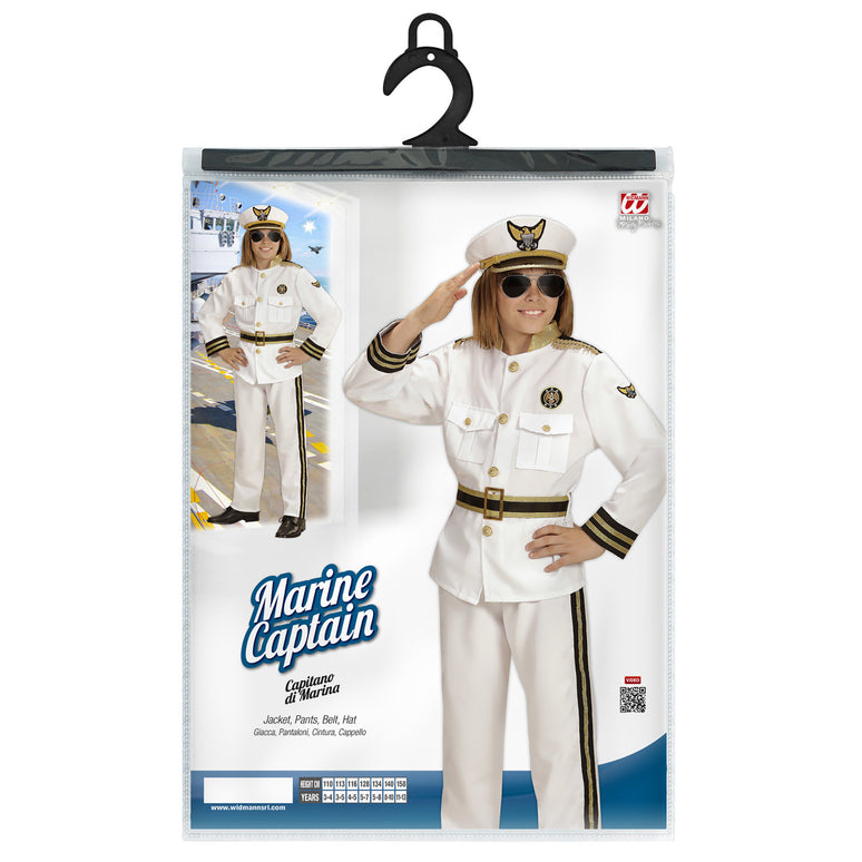 Marine kapitein kostuum kind