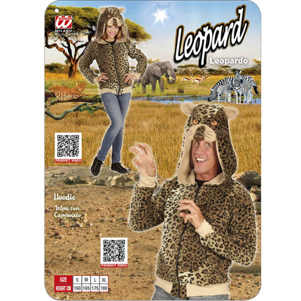 Luipaard truien met ritssluiting