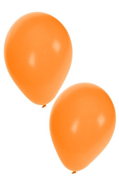 Helium ballonnen 50 x oranje nr 10