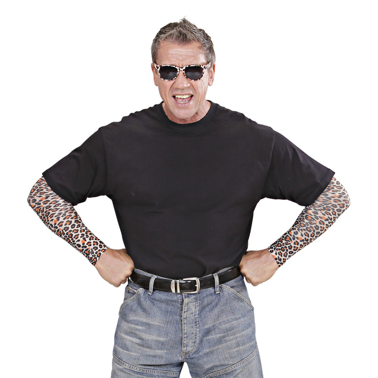 Tattoo mouwen sleeve luipaard print
