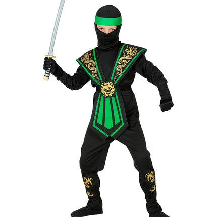 Ninja pak kinderen Kombat groen