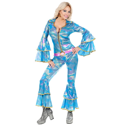 Disco queen jumpsuit blauw