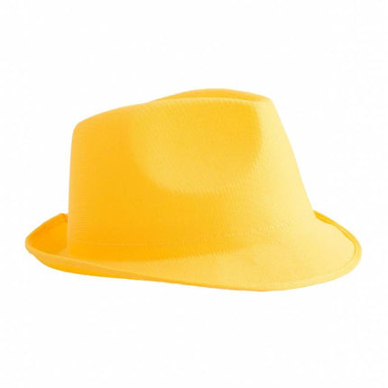 Neon gele hoed