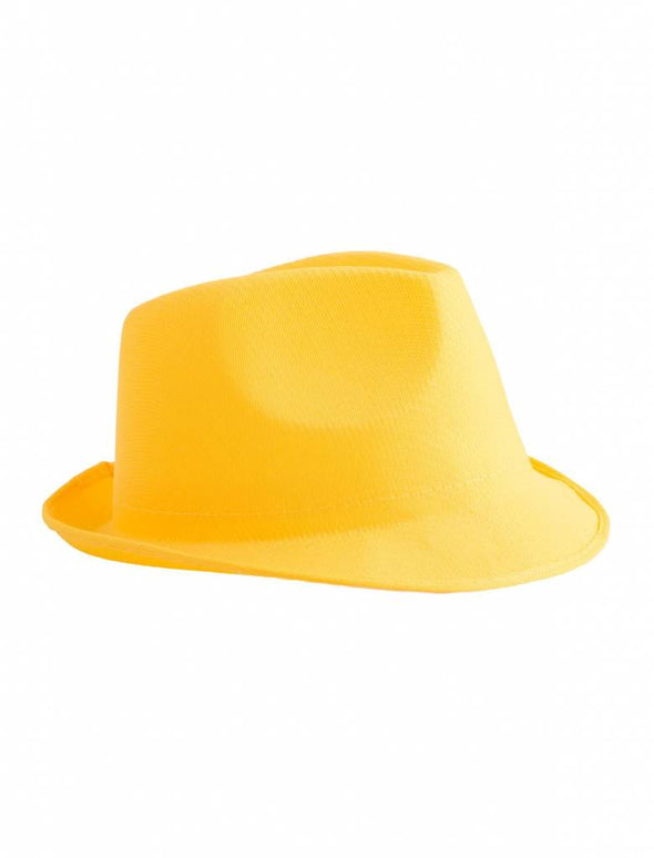 Neon gele hoed
