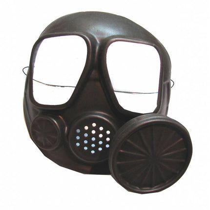 Gasmasker in zwart