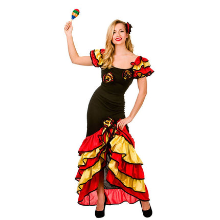 Spaanse Samba danseres kostuum