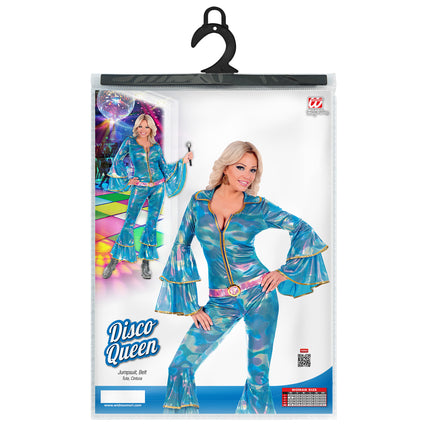 Disco queen jumpsuit blauw