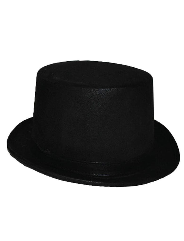 Zwarte hoge hoed lederlook