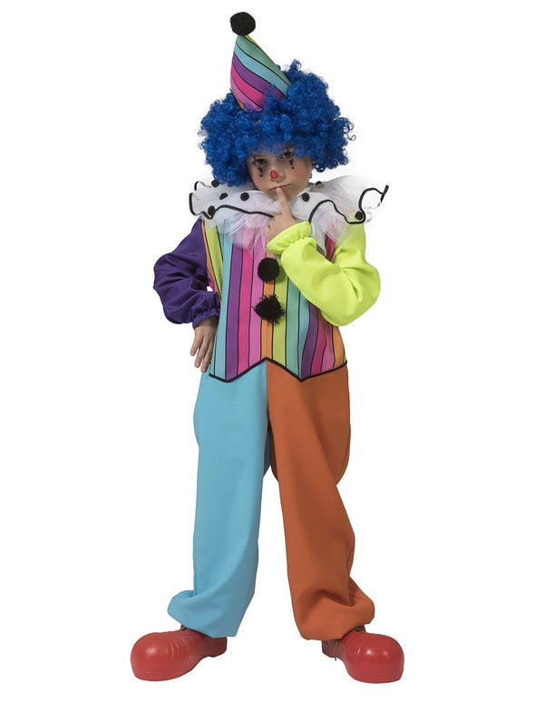 Regenboog clown pak kinderen unisex