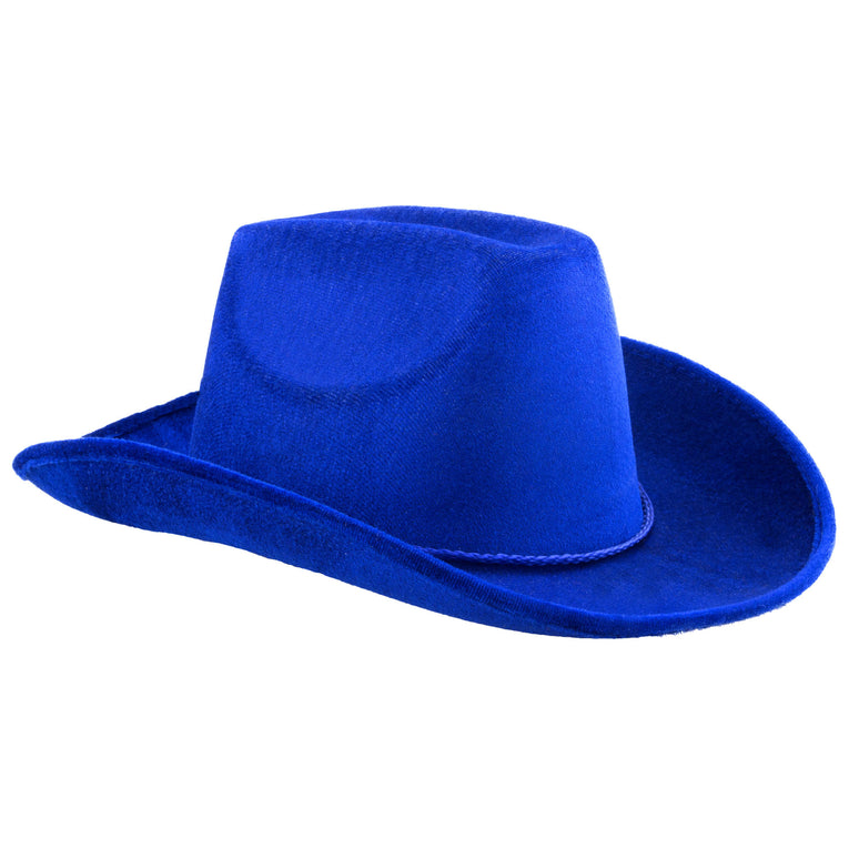 Blauwe hoed rodeo