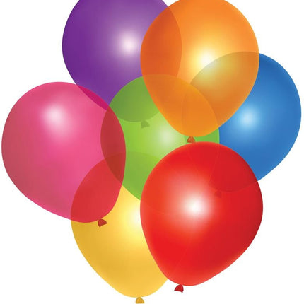 Latex ballonnen multicolor 100st.