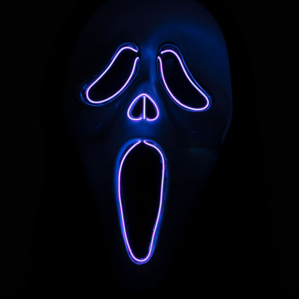Scream masker met licht