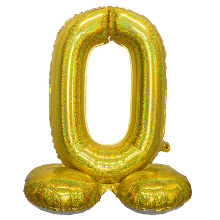Folieballon 82 cm glitter goud