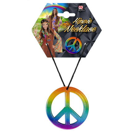 Regenboog hippie halskettingen