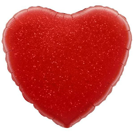 Folie ballon hart rood  nr. 18 45.7cm
