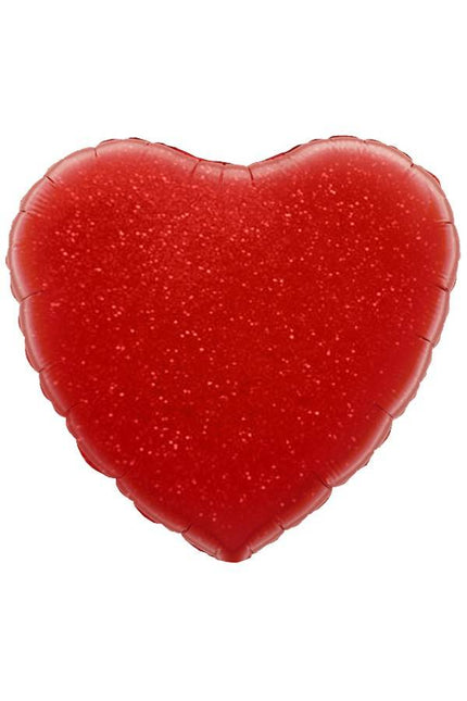 Folie ballon hart rood  nr. 18 45.7cm