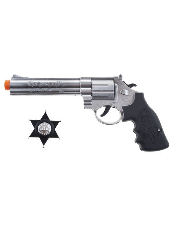 Revolver pistool met sheriff ster
