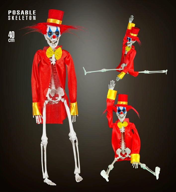Skelet horror clown 40cm