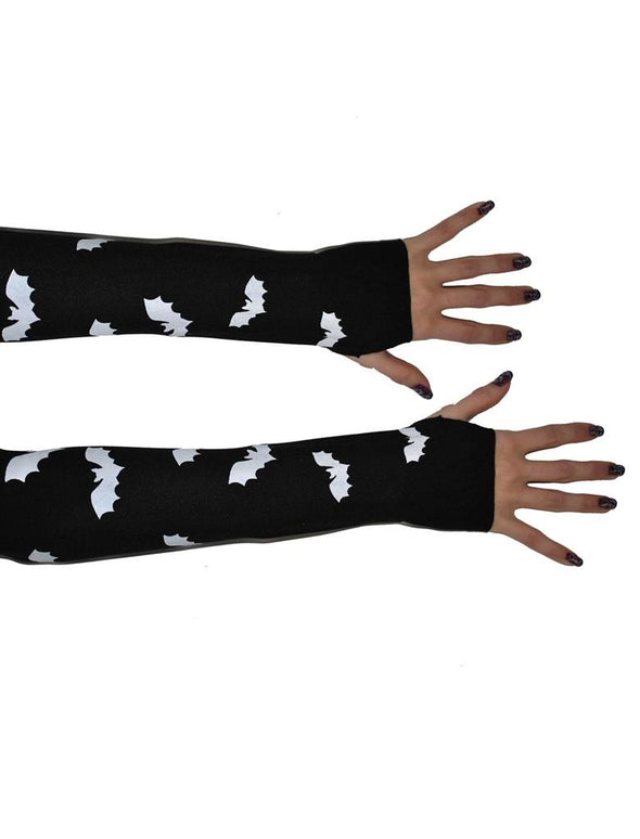 Vingerloze handschoenen met vleermuisjes