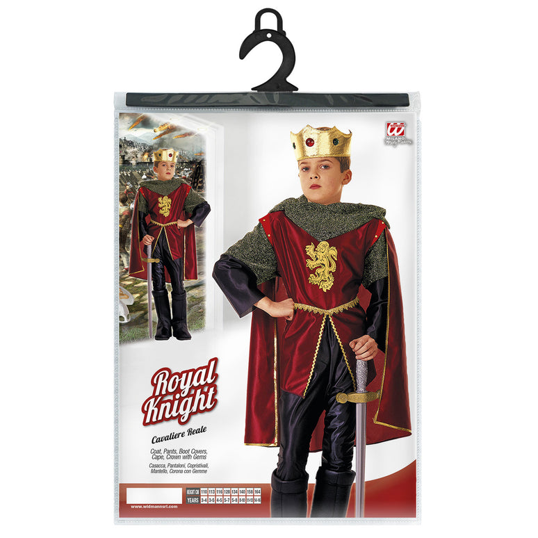 Koning ridder kostuum Ronald kind