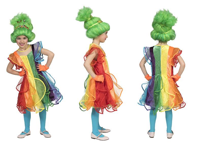 Regenboog jurkje voor kinderen