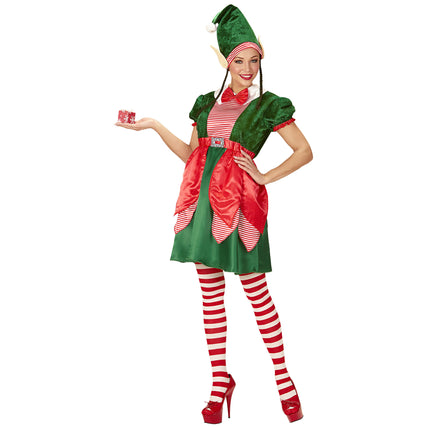 Kerstmannen hulpje Elf pak met oortjes