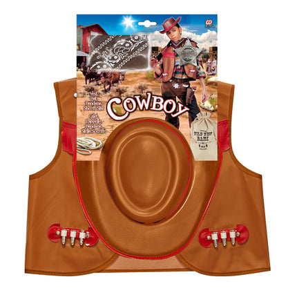 Cowboy verkleedset kind bruin