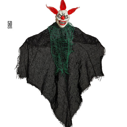 Griezelige Clown decoratie 50cm