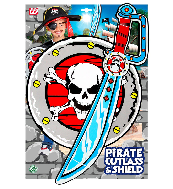 Piraten zwaard met schild