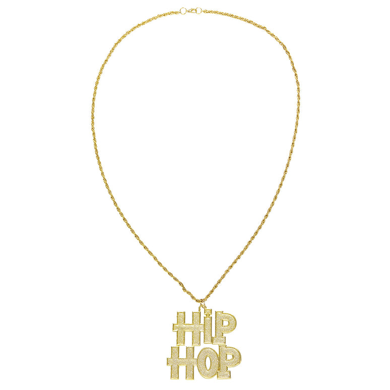 Gouden bling bling hip hop halsketting