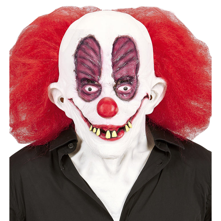 Masker clown bassie met haren