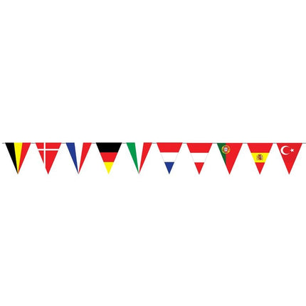 Vlaggenlijn 5m Europese landen punt vlaggetjes