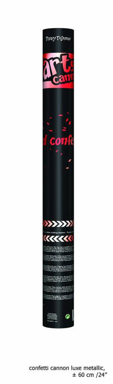 Confetti kanon rood top kwaliteit 60cm