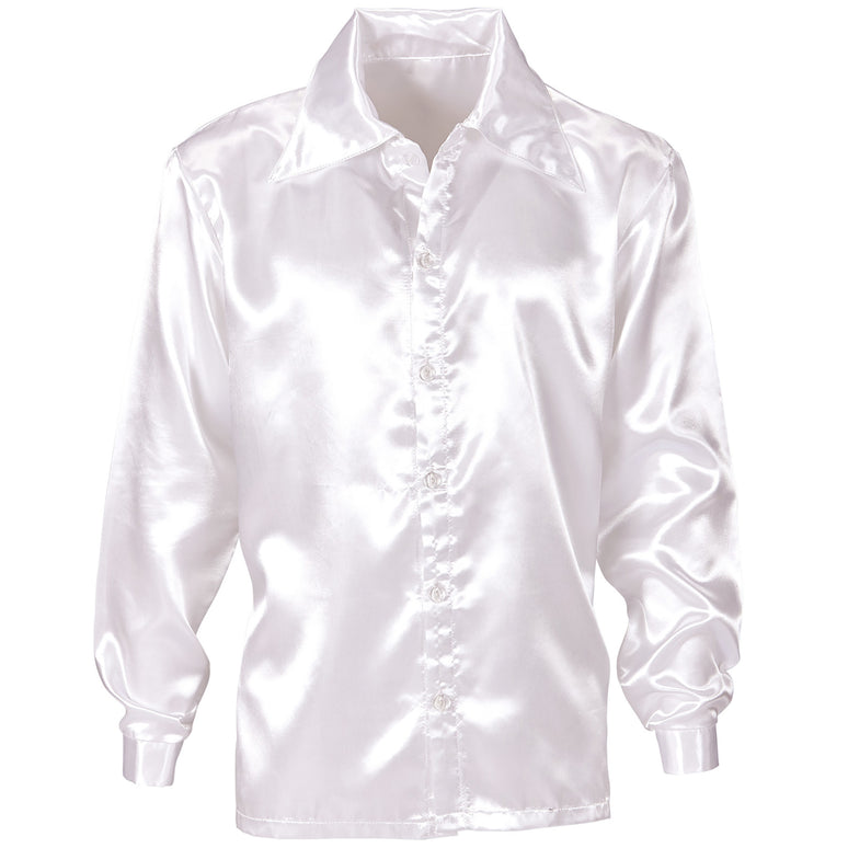 Witte jaren 70 Disco show blouse