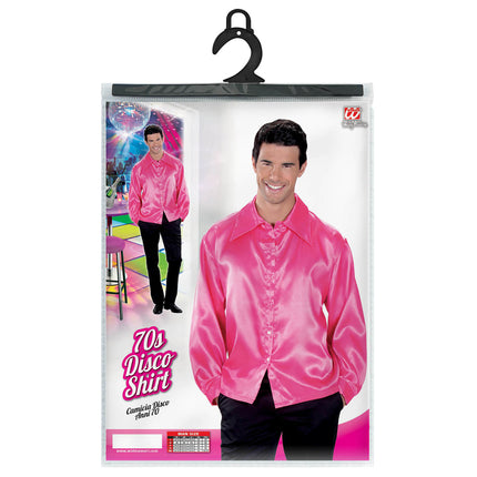 Disco blouse roze Bert heren