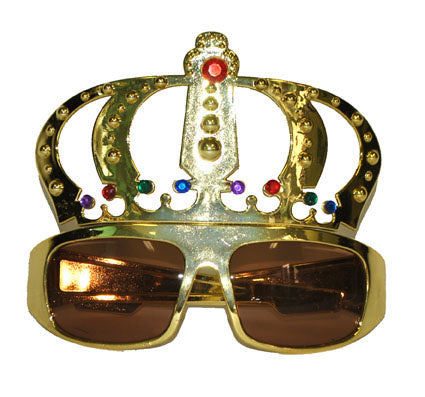 Gouden bril met grote kroon