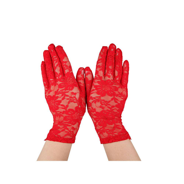 Handschoenen lang rood