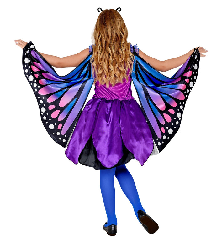 Vlinder kostuum kinderen blauw paars