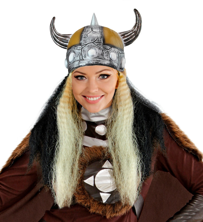 Vikinghelm Vrouw Met Nekbedekking