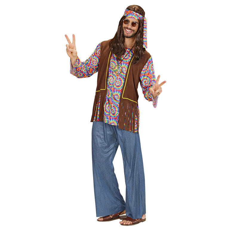 Hippie kostuum Flower Power heren