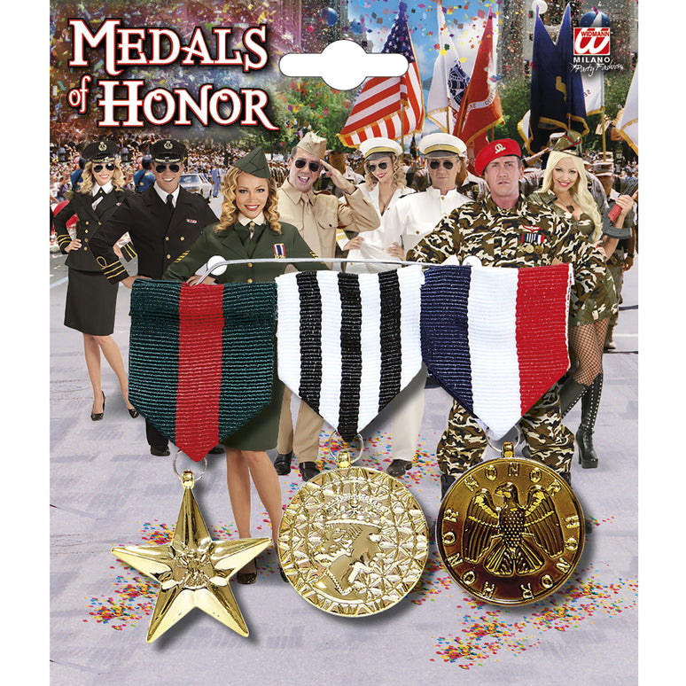 Onderscheiding leger soldaten medailles