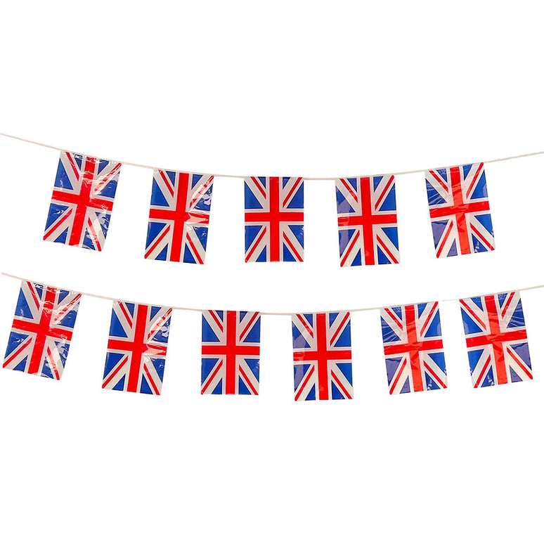 Vlaggenlijk Engeland 11 vlaggen 31X20cm/4mtr