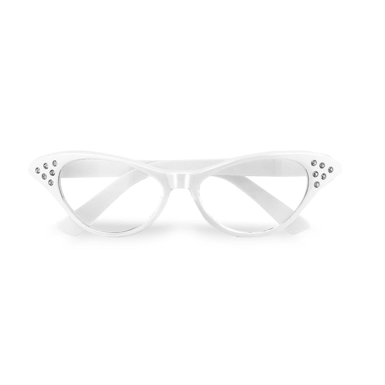 Strassbril jaren 50 wit