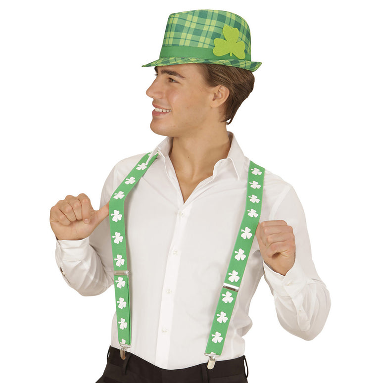 Geruite St. Patricks Fedora hoedjes