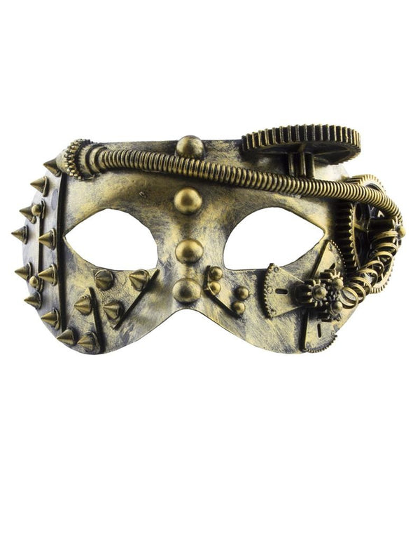 Masker steampunk goud