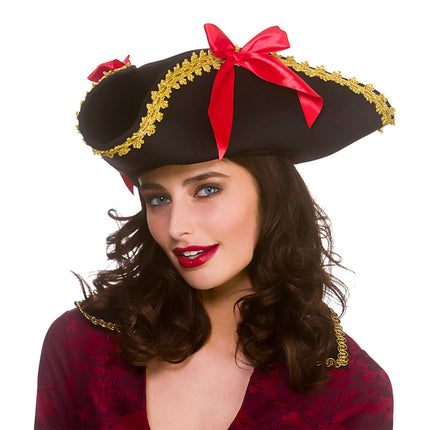 Piraten driesteek hoed dames