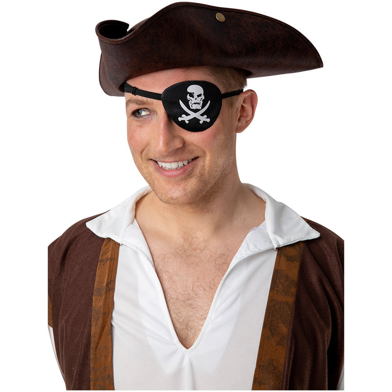Satijnen piraten ooglapje Derk