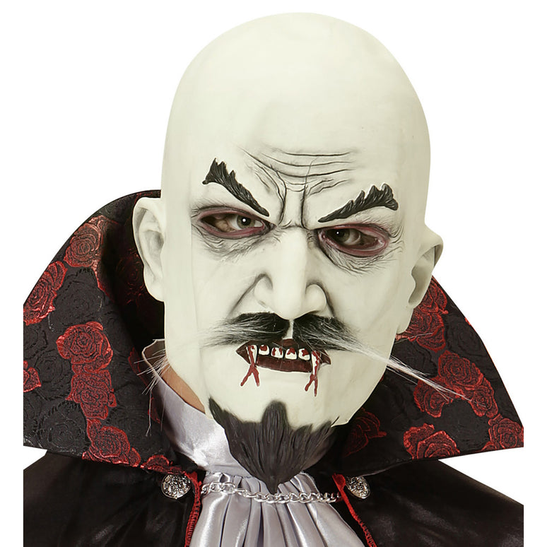Horror vampier masker met snor