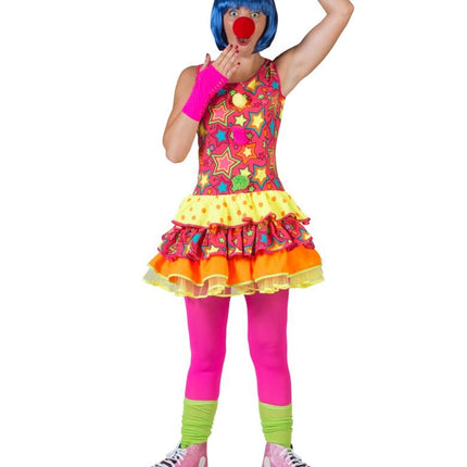 Clown verkleed jurkje voor dames